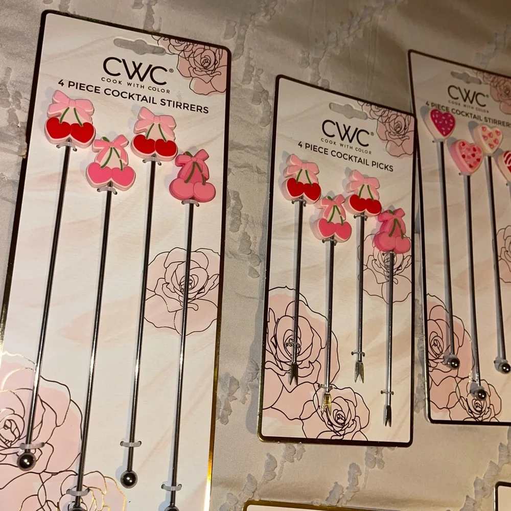 CWC 6 Cocktail Stirrers/picks Sets - Picture 2 of 4